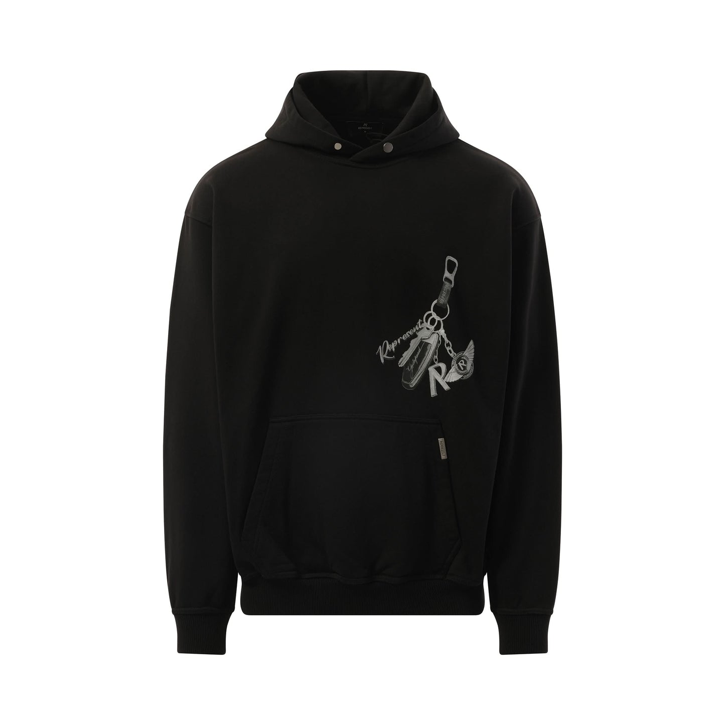 Keys To The Club Hoodie in Jet Black