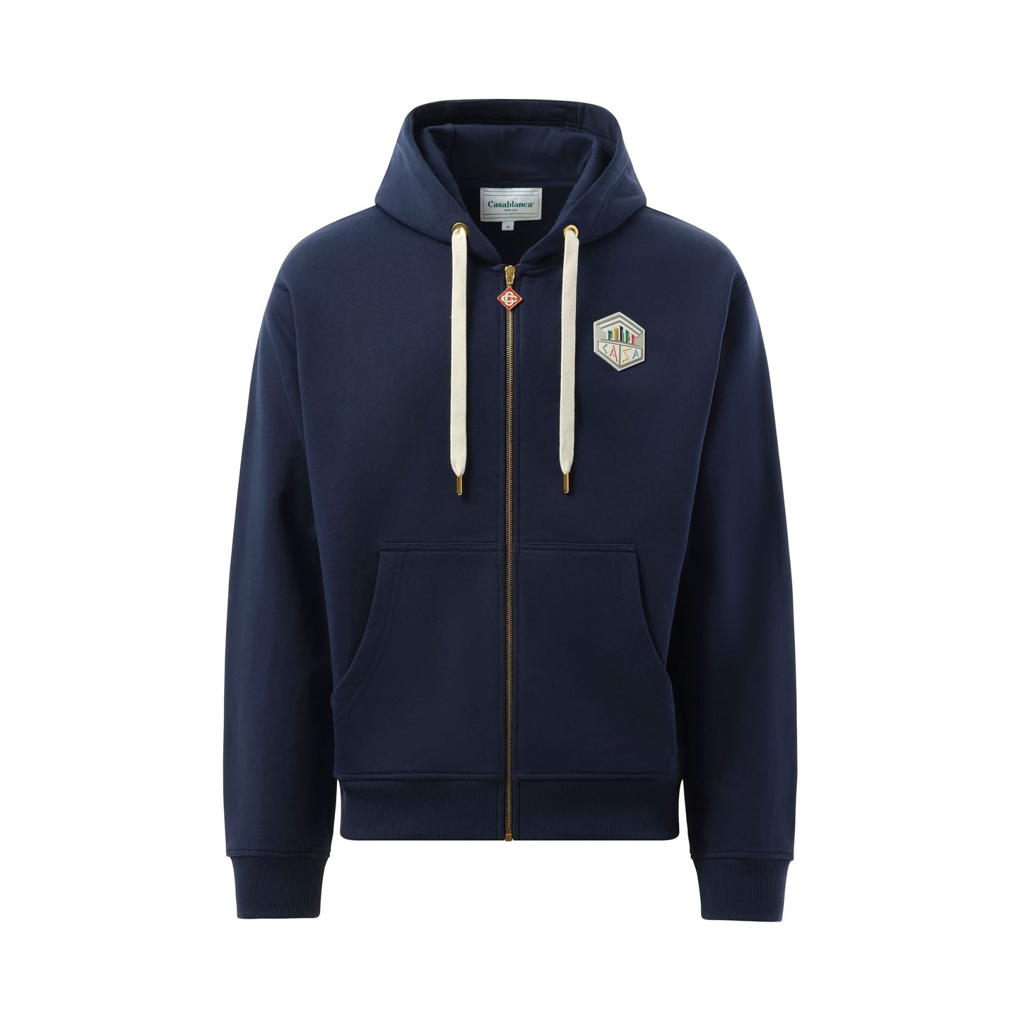 Casa Temple Zip Hoodie in Navy