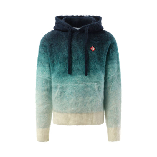 Gradient Mohair Hoodie in Multicolour