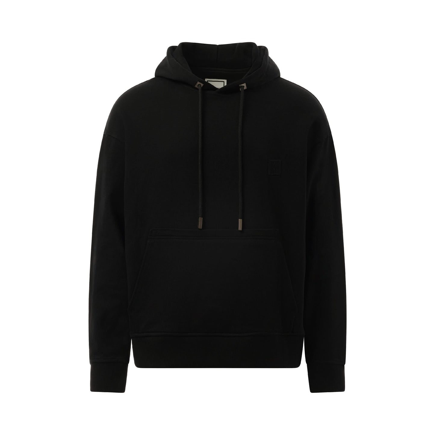 Metallic Print Hoodie in Black