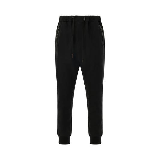 Elasticated Jogger in Black