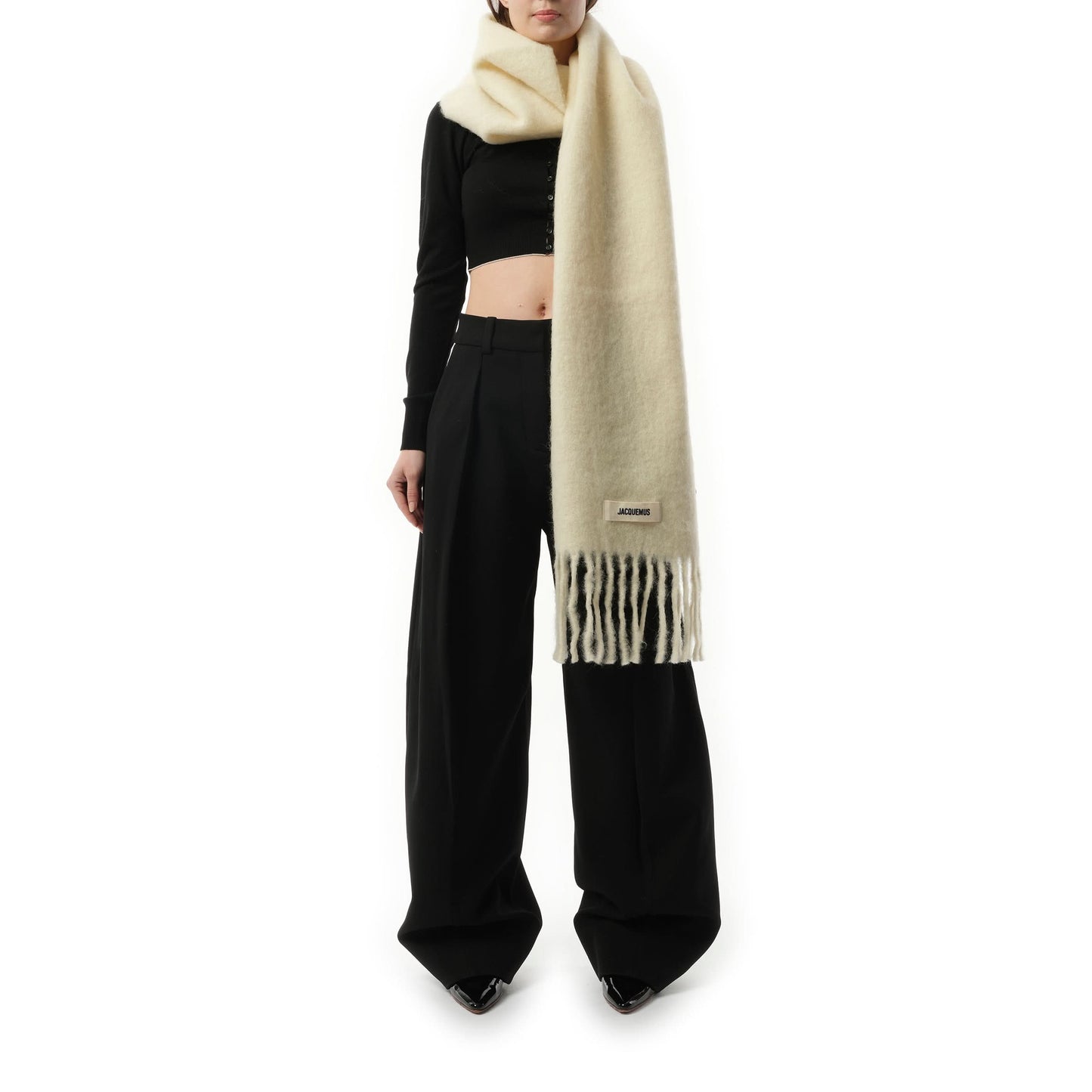 L
echarpe Carro Scarf in Off White