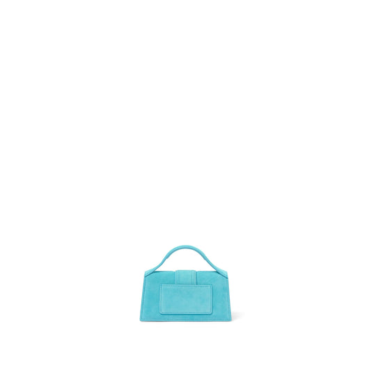 Le Bambino Mini Leather Bag in Light Turquoise