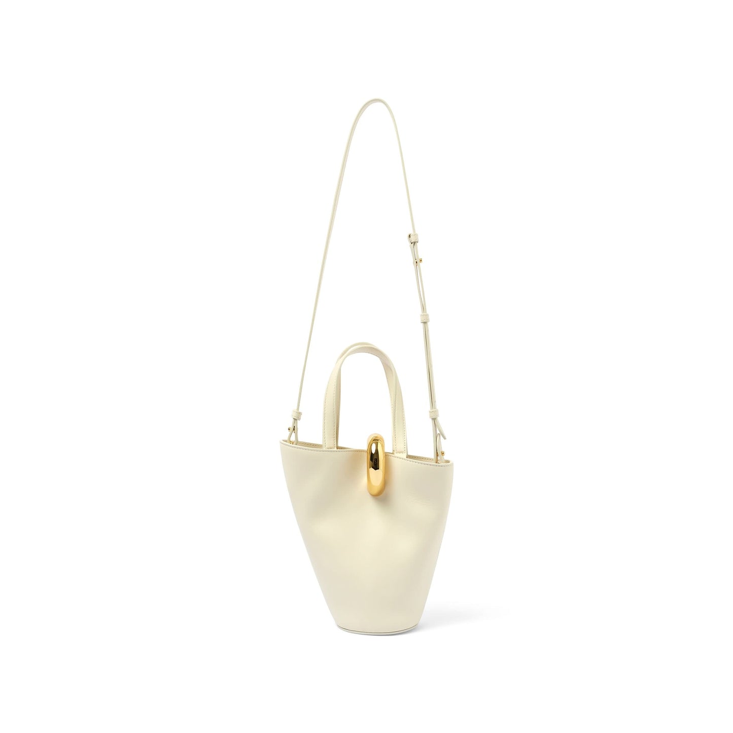 Le Petit Bambola Leather Bag in Light Ivory