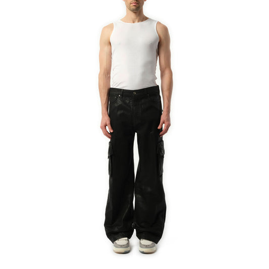 Wax M65 Baggy Cargo Pants in Black OD