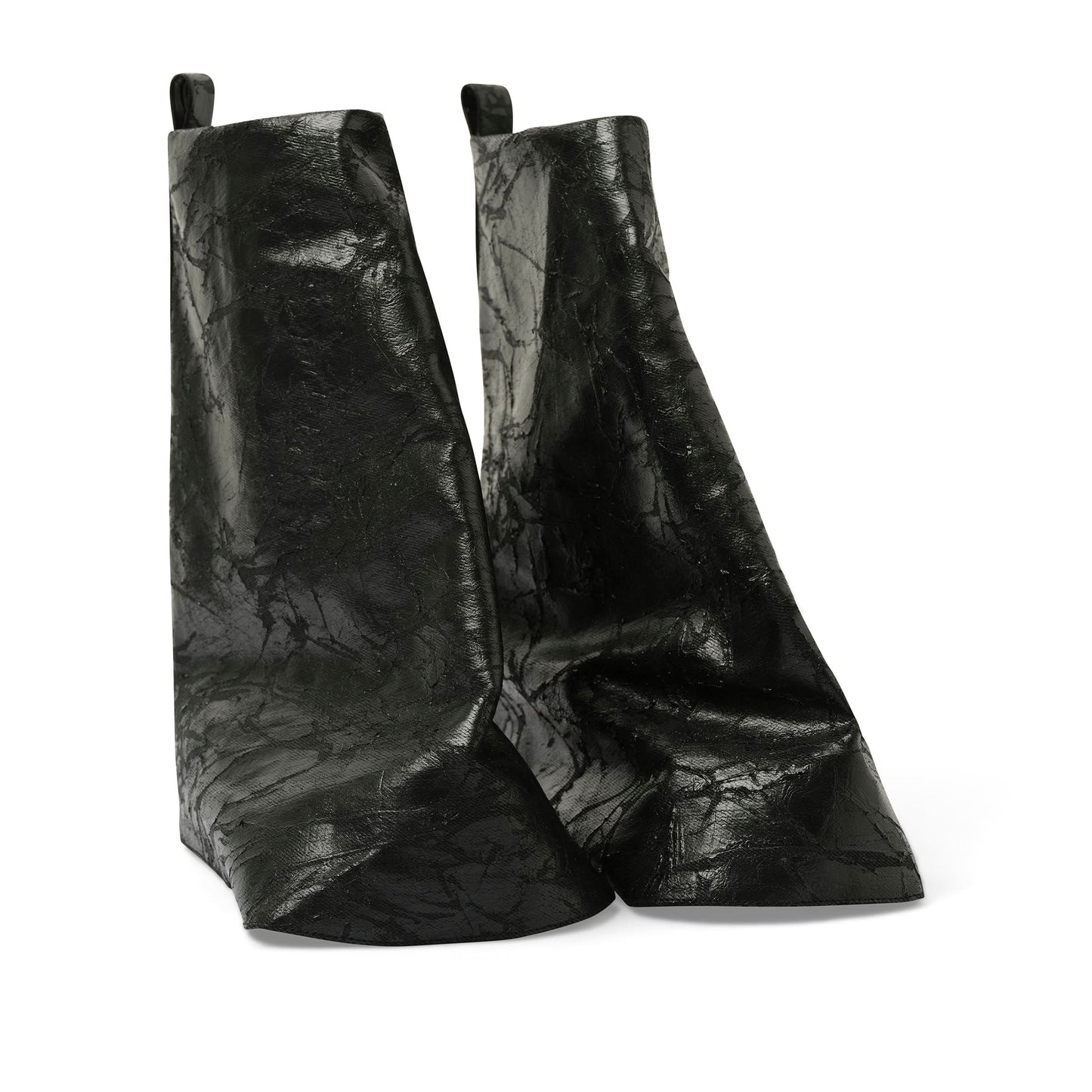 Low Fetish boots in Black/Milk