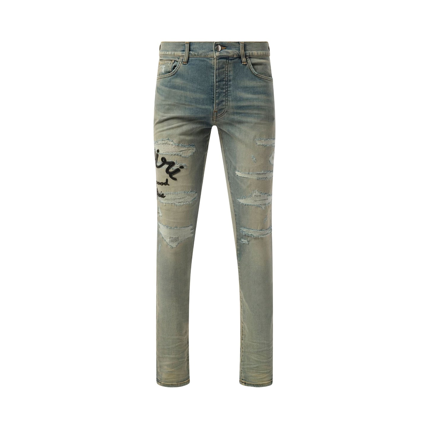 Amiri Hollywood Thrasher Jeans in Atiquie Indigo