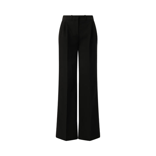 Wide Leg Tailored Trouser in Black