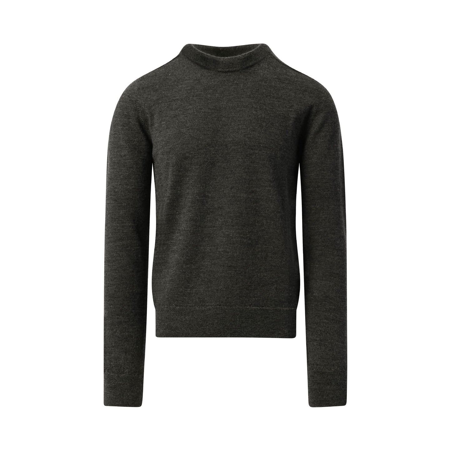 Elbow Patch Knit Sweater in Charcoal