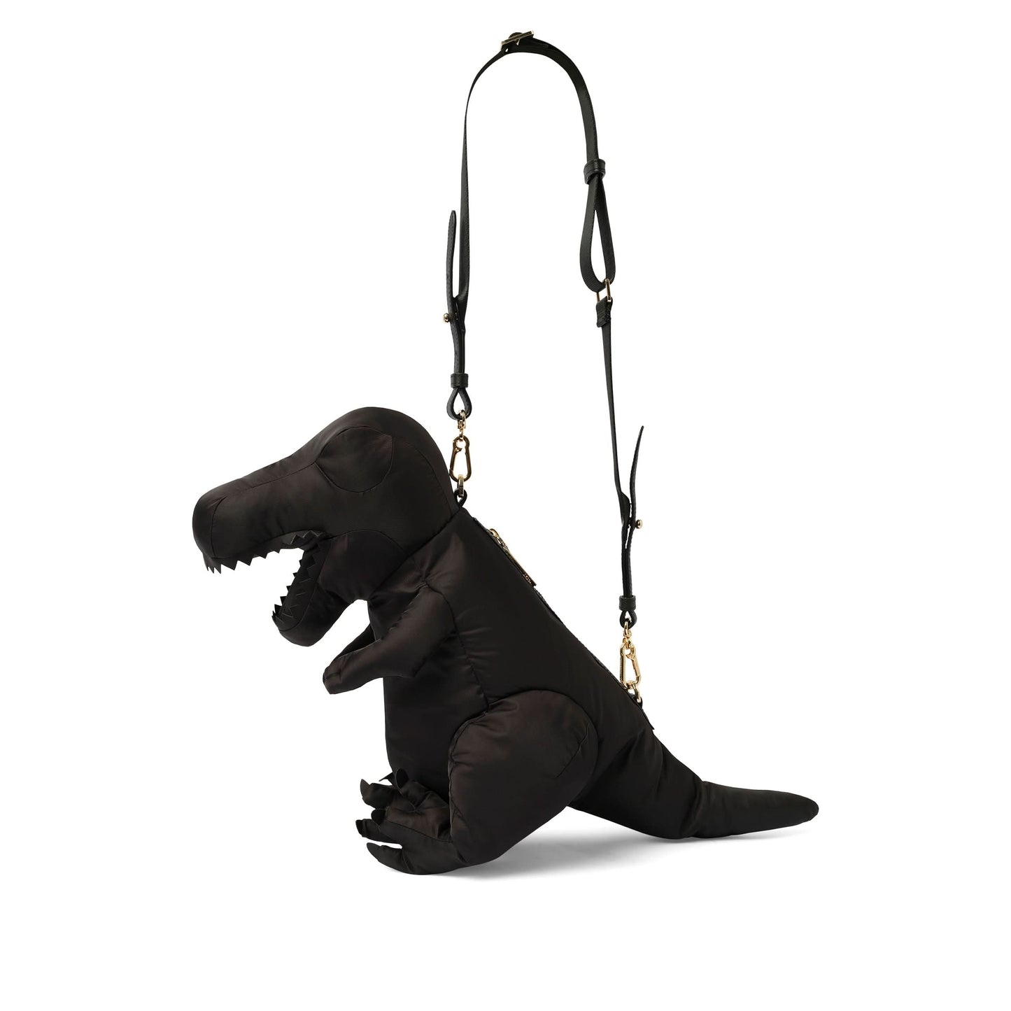 T-Rex Nylon Shoulder Bag in Black