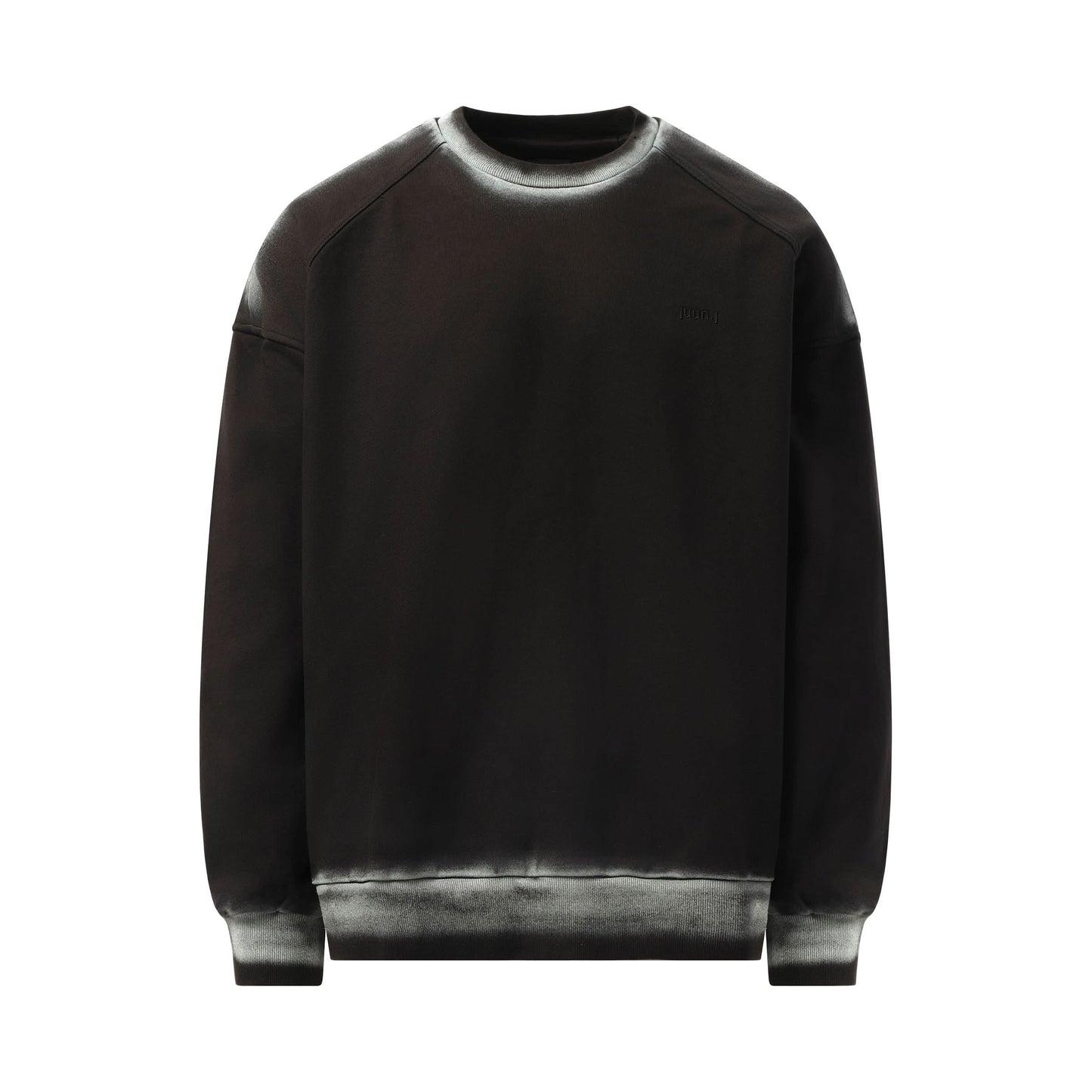 Painter Dyed Sweatshirt in Black