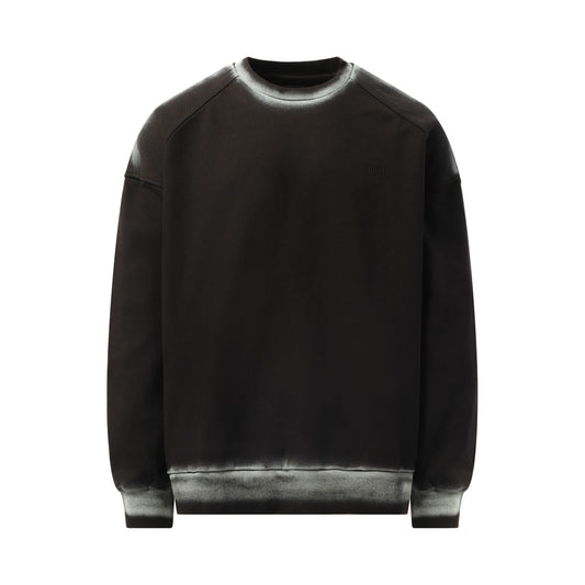 Painter Dyed Sweatshirt in Black