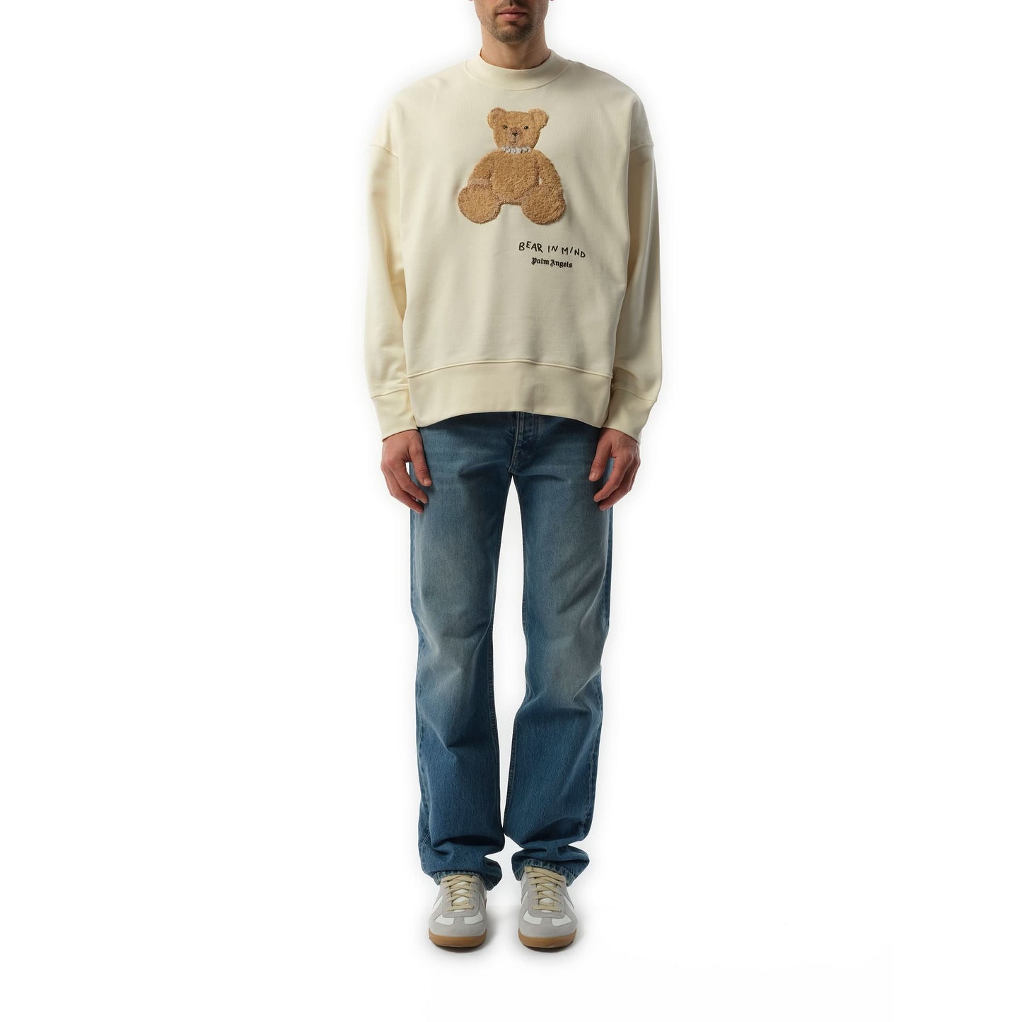 Bear in Mind Sweatshirt in Off White/Brown