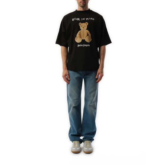 Bear in Mind Oversize T-Shirt in Black/Brown