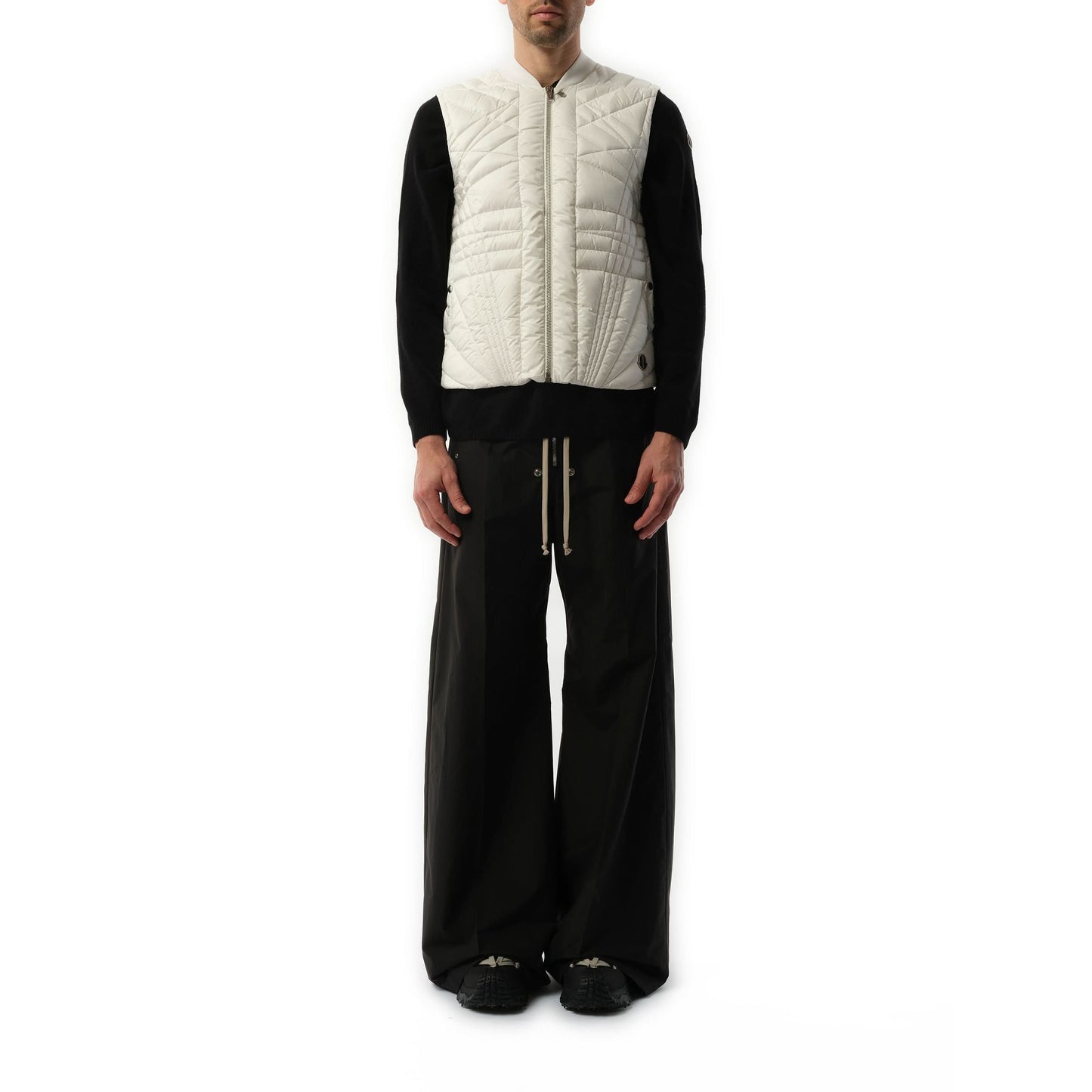 Rick Owens x Moncler Megapenta Flight Vest in Milk