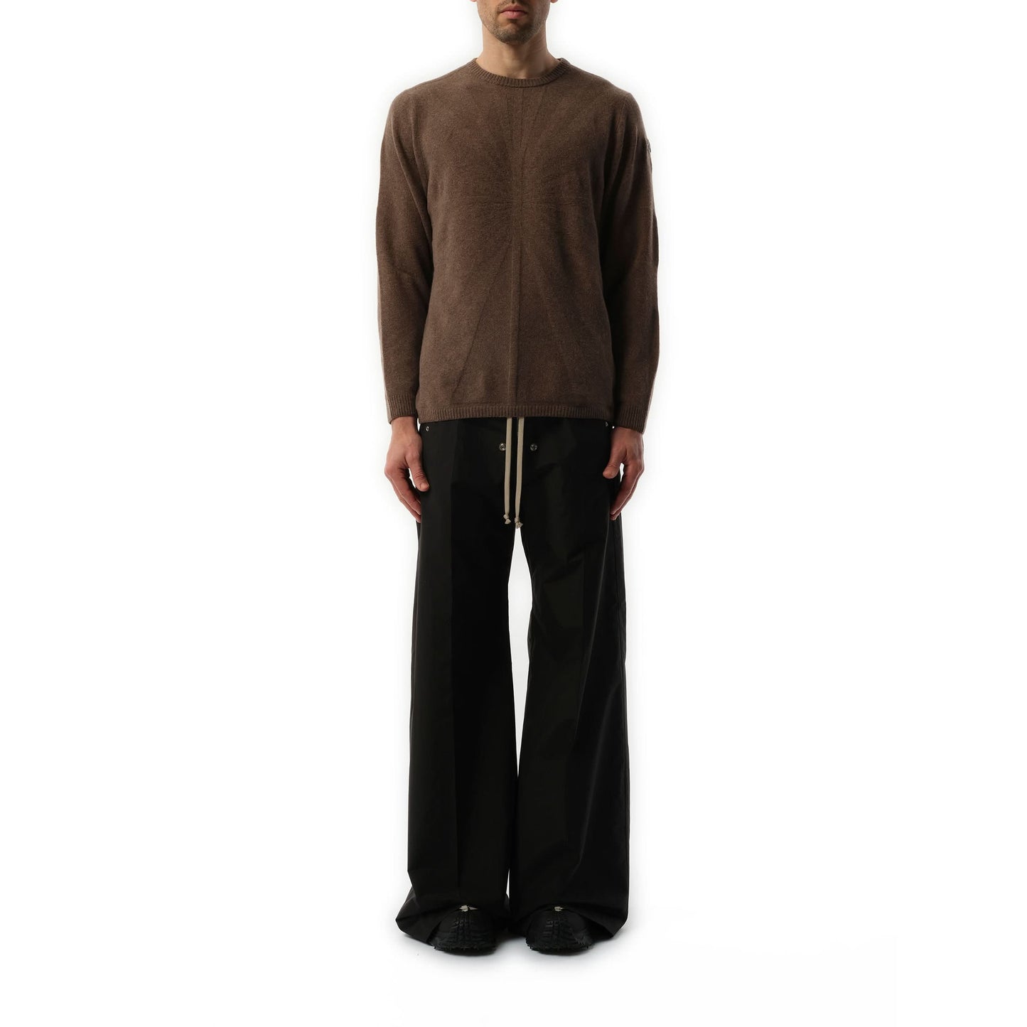 Rick Owens x Moncler Jumbo Round Neck Sweater in Dust