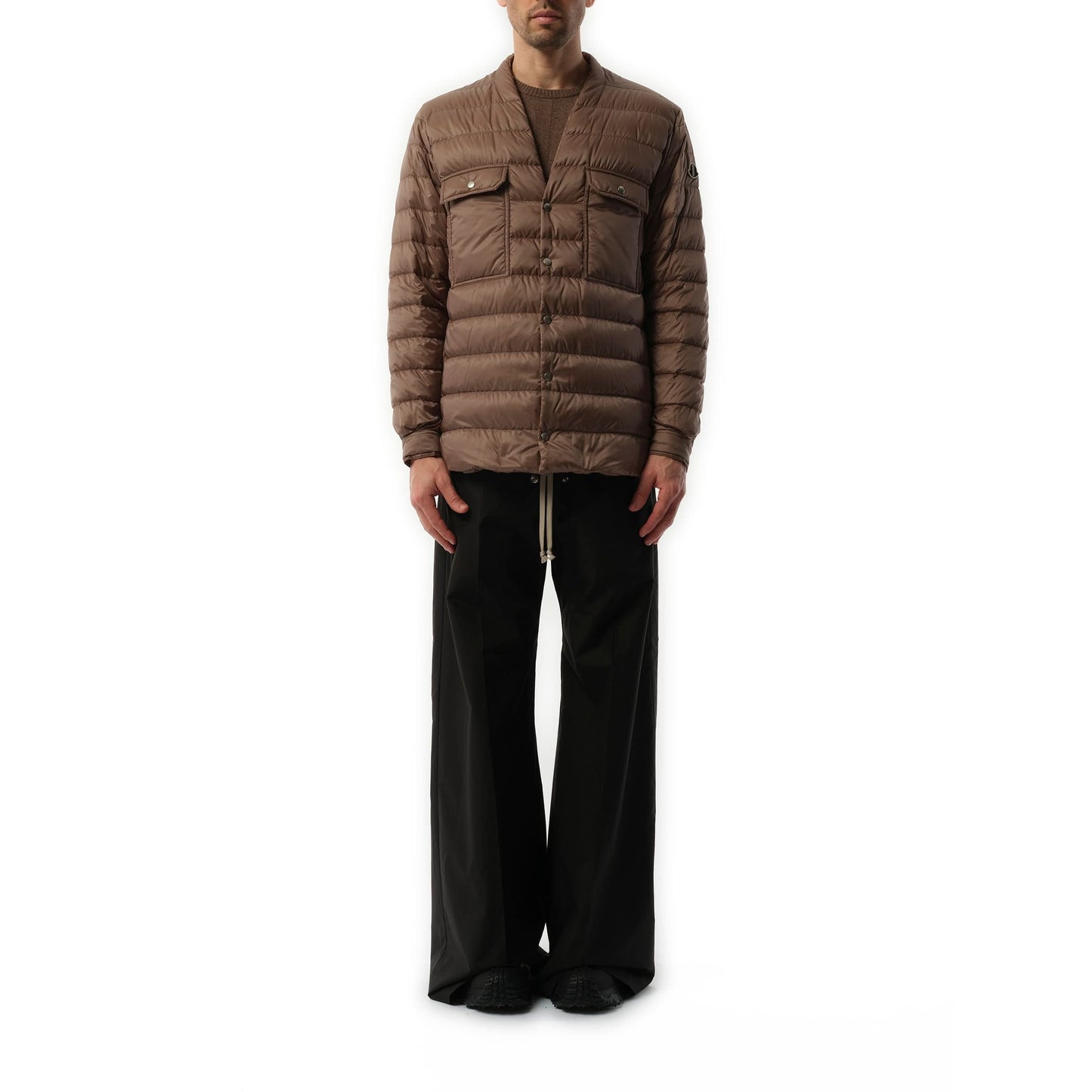 Rick Owens x Moncler Padded Outershirt in Dust