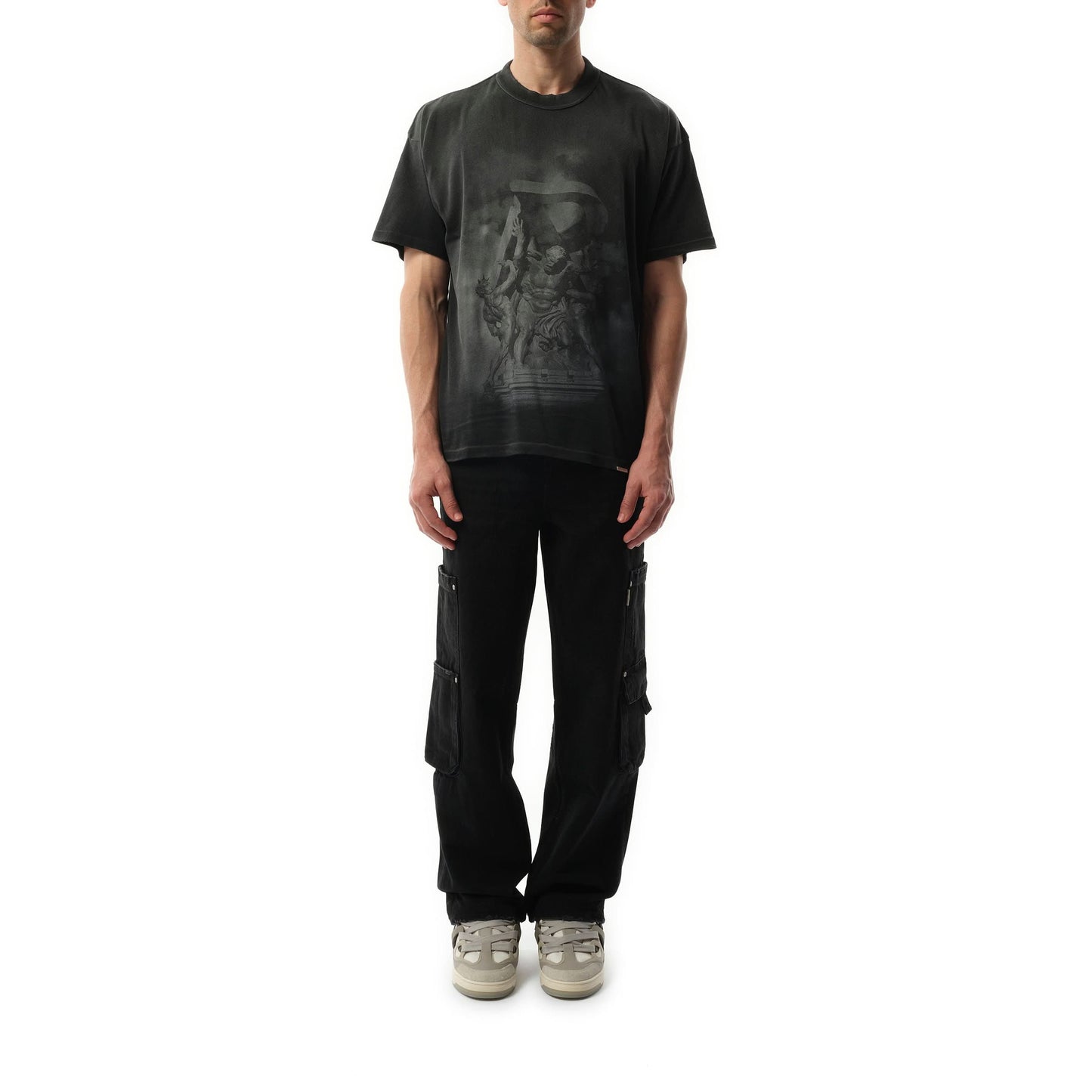 Atlas T-Shirt in Stained Black