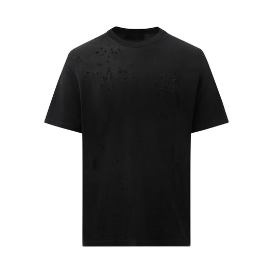 MA Shotgun Embroidered T-Shirt in Black