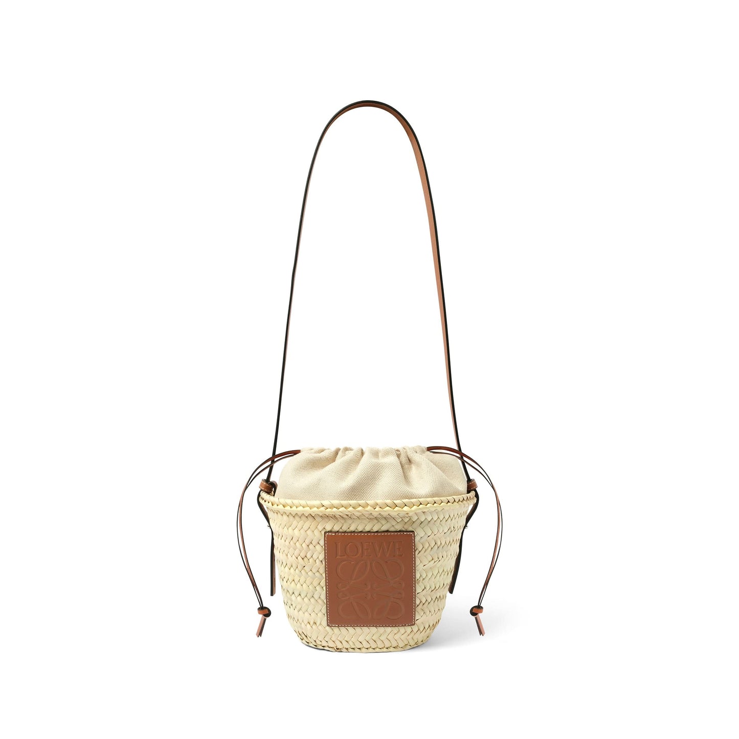 Classic Drawstring Bucket in Natural/Tan