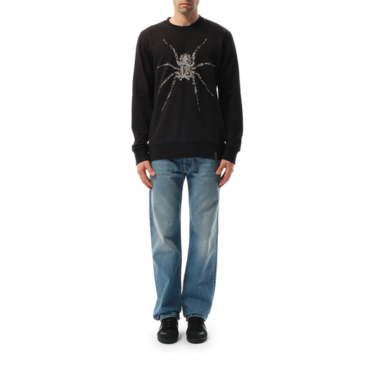 Spider Emb Sweatshirt in Black