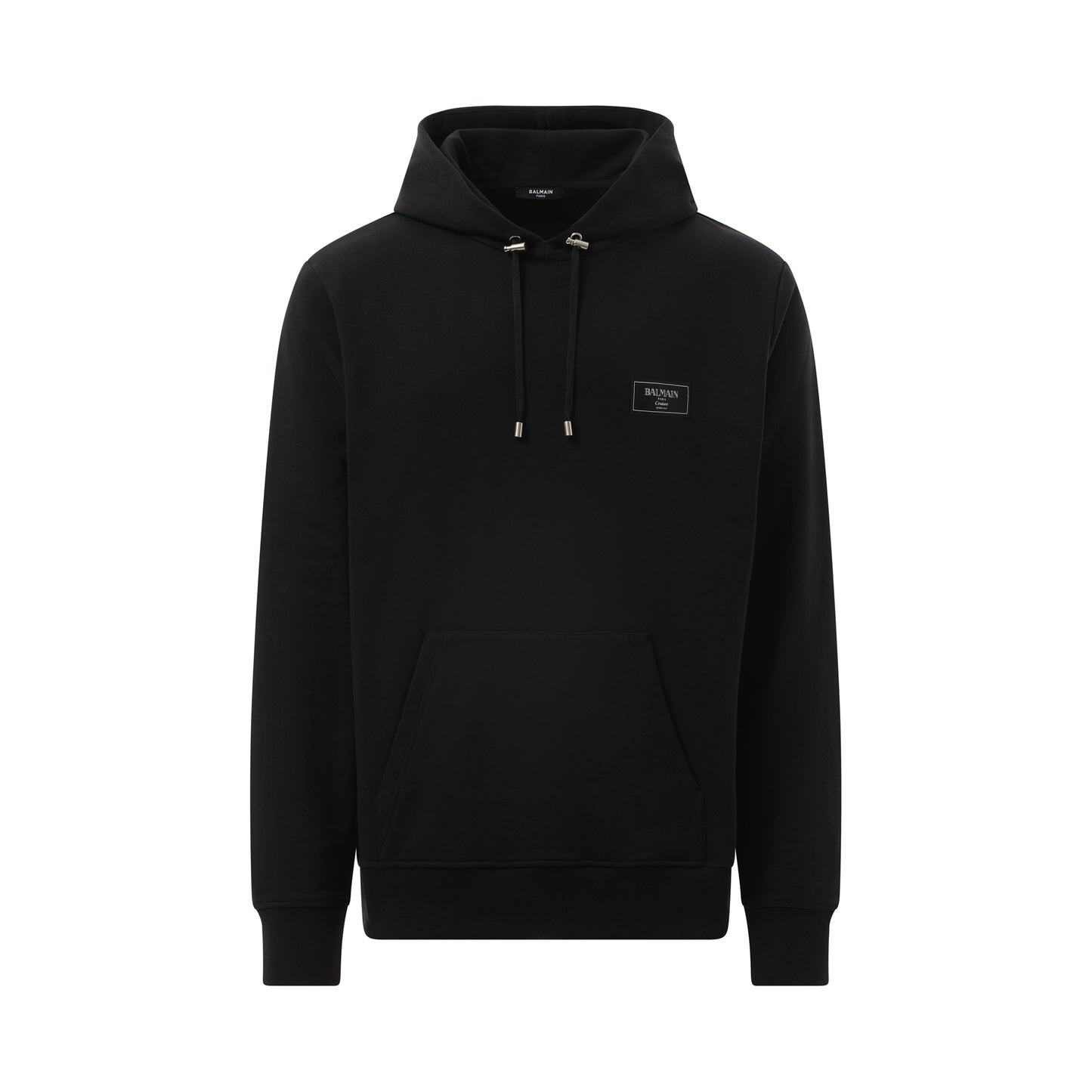 Couture Label Hoodie in Black