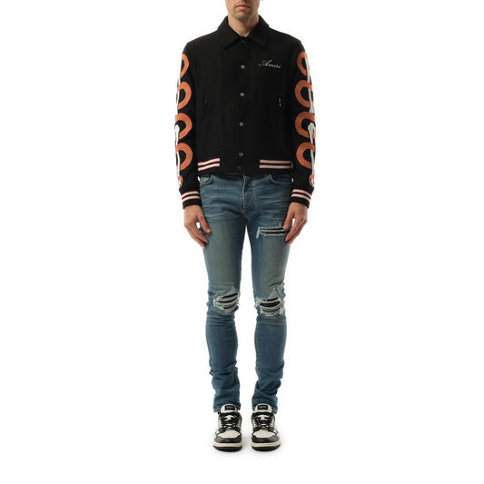 Amiri Snake Bones Jacket in Black