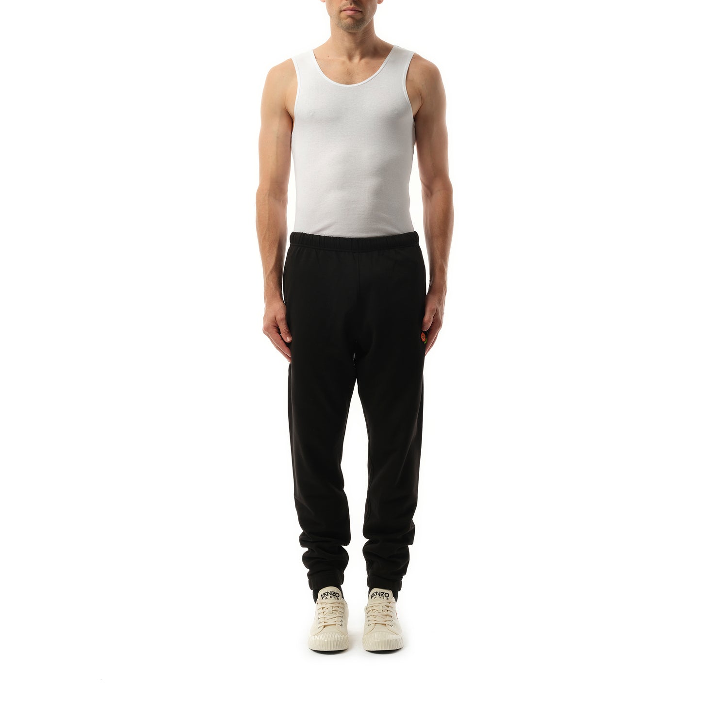 Kenzo Pop Embroidered Classic Jog Pants in Black