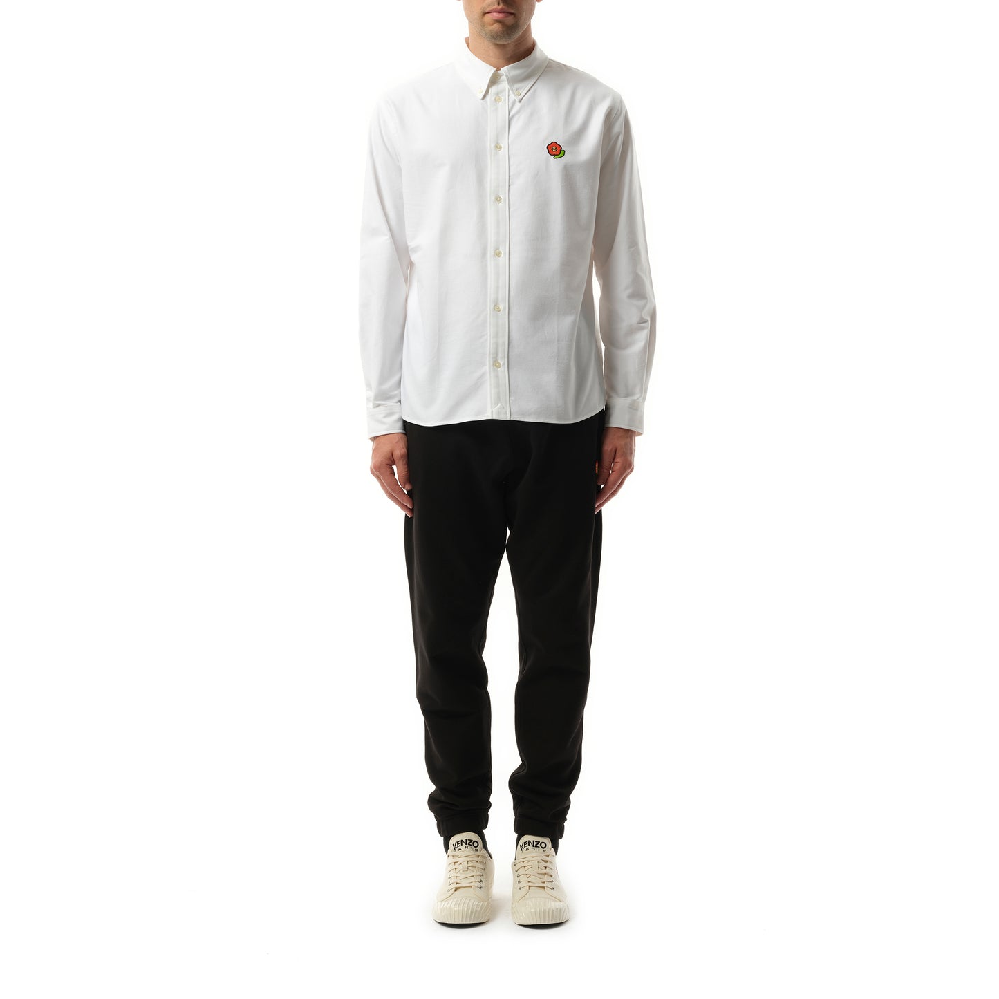 Kenzo Pop Crest Casual Shirt in White