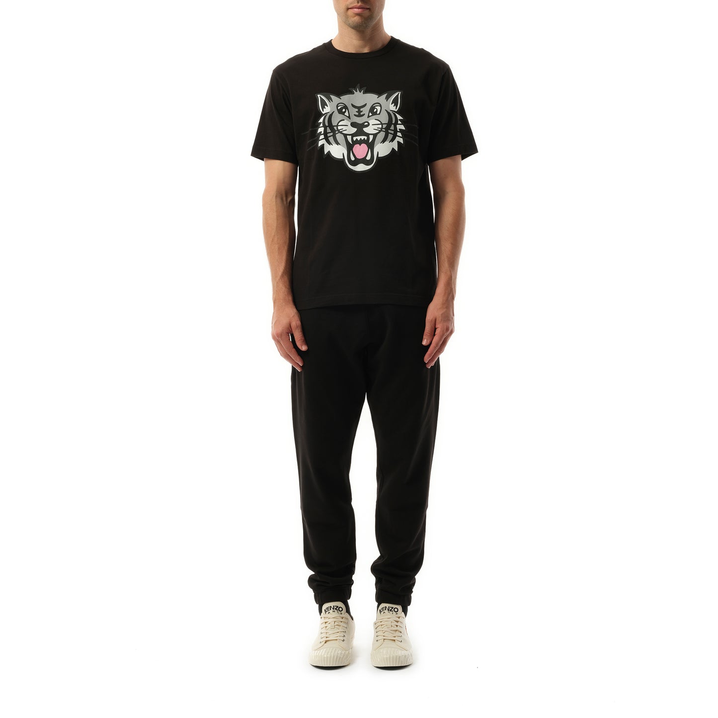 Kenzo Happy Tiger Classic T-Shirt in Black