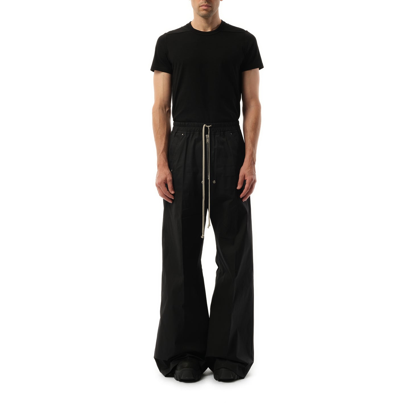 Heavy Cotton Wide Bela Pants in Black