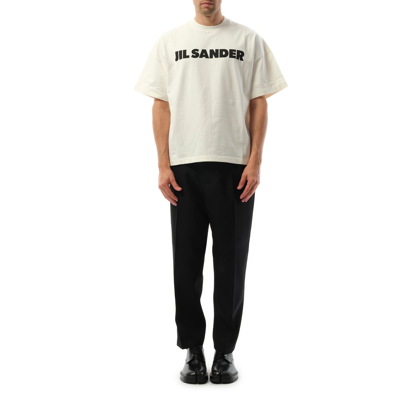 Jil Sander Logo T-Shirt in Porcelain