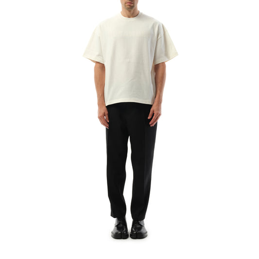 Tonal Jil Sander Logo T-Shirt in Porcelain