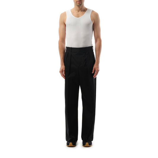 Pleated Trouser in Black