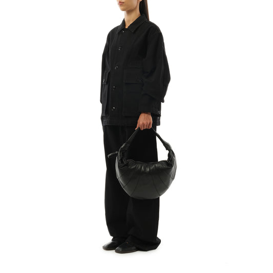 Fortune Croissant Bag in Black