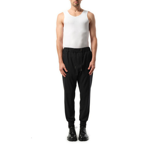 Cuffed Casual Pants in Black