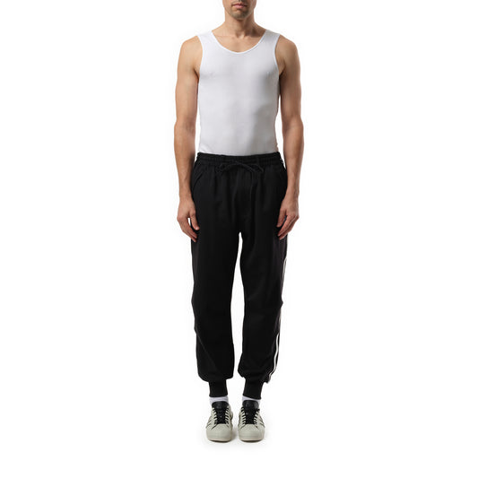 3 Stripe Cuff Pants in Black