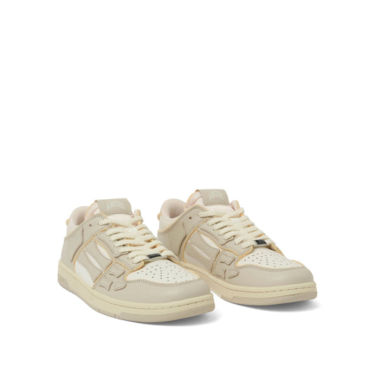 Collegiate Skeleton Sneaker in Birch/White