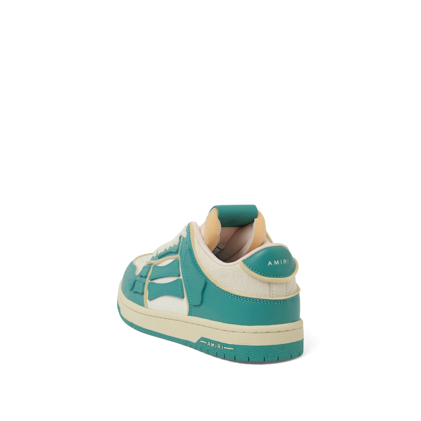 Collegiate Skeleton Sneaker in Sea Blue/White