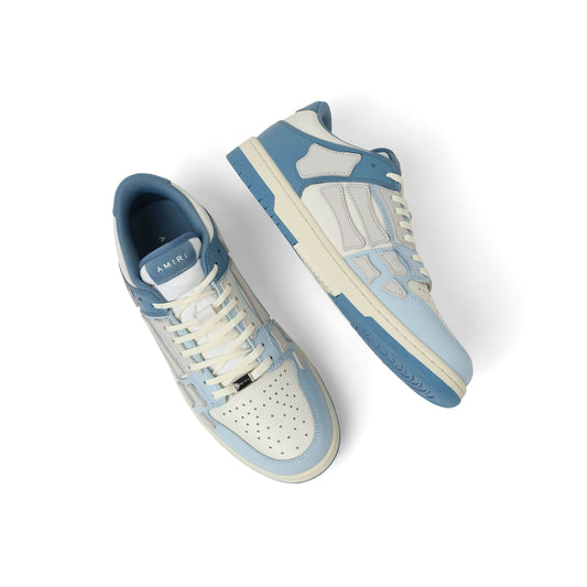 Two-Tone Skeleton Sneaker in Blue/White/Blue