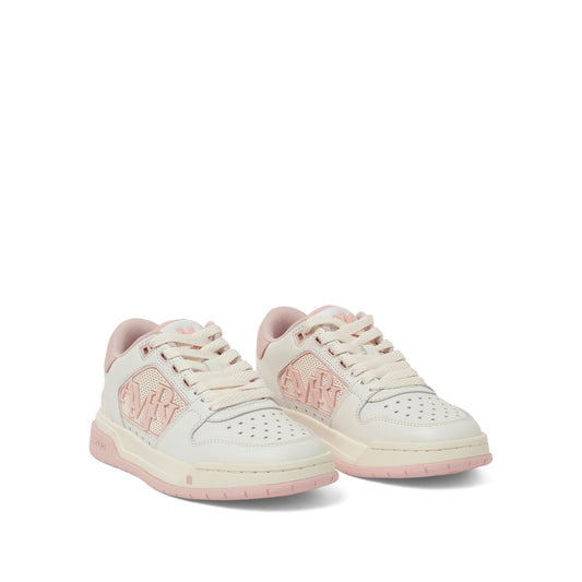 Classic Low Sneaker in White/Pink