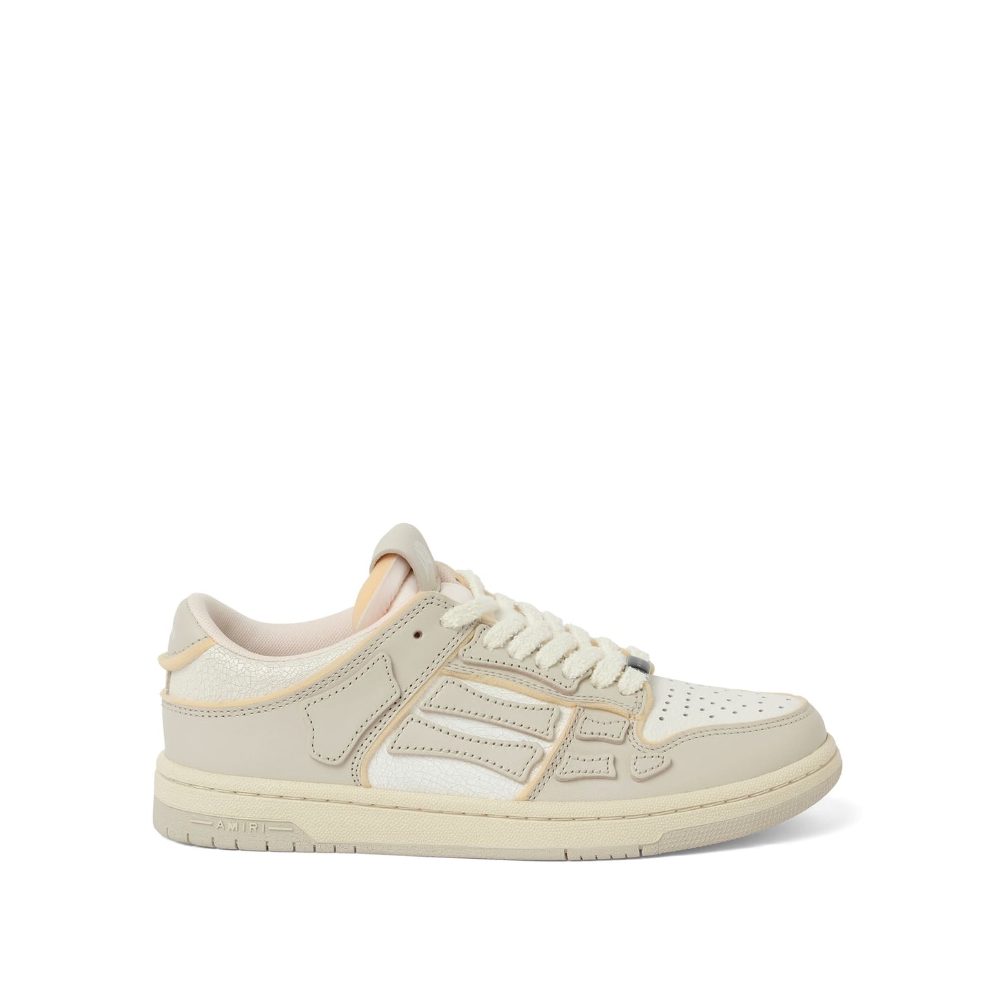 Collegiate Skeleton Sneaker in Birch/White