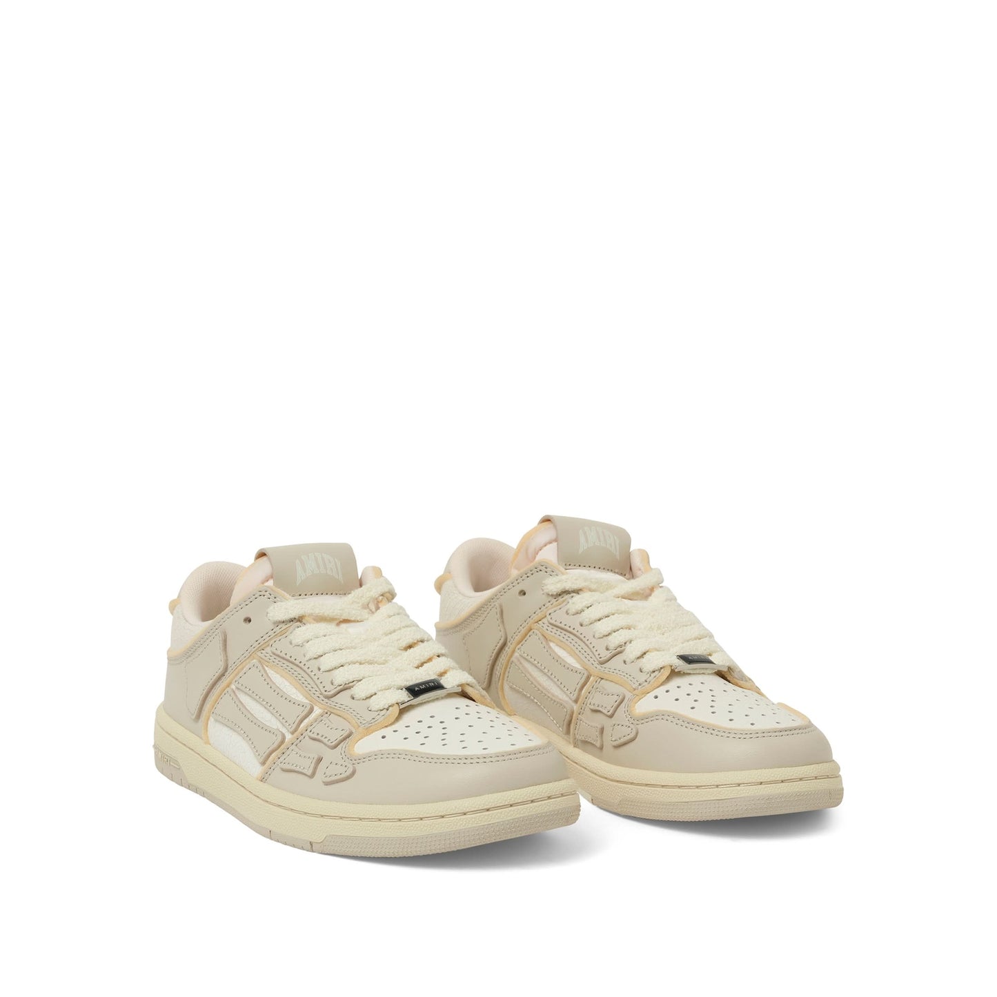 Collegiate Skeleton Sneaker in Birch/White