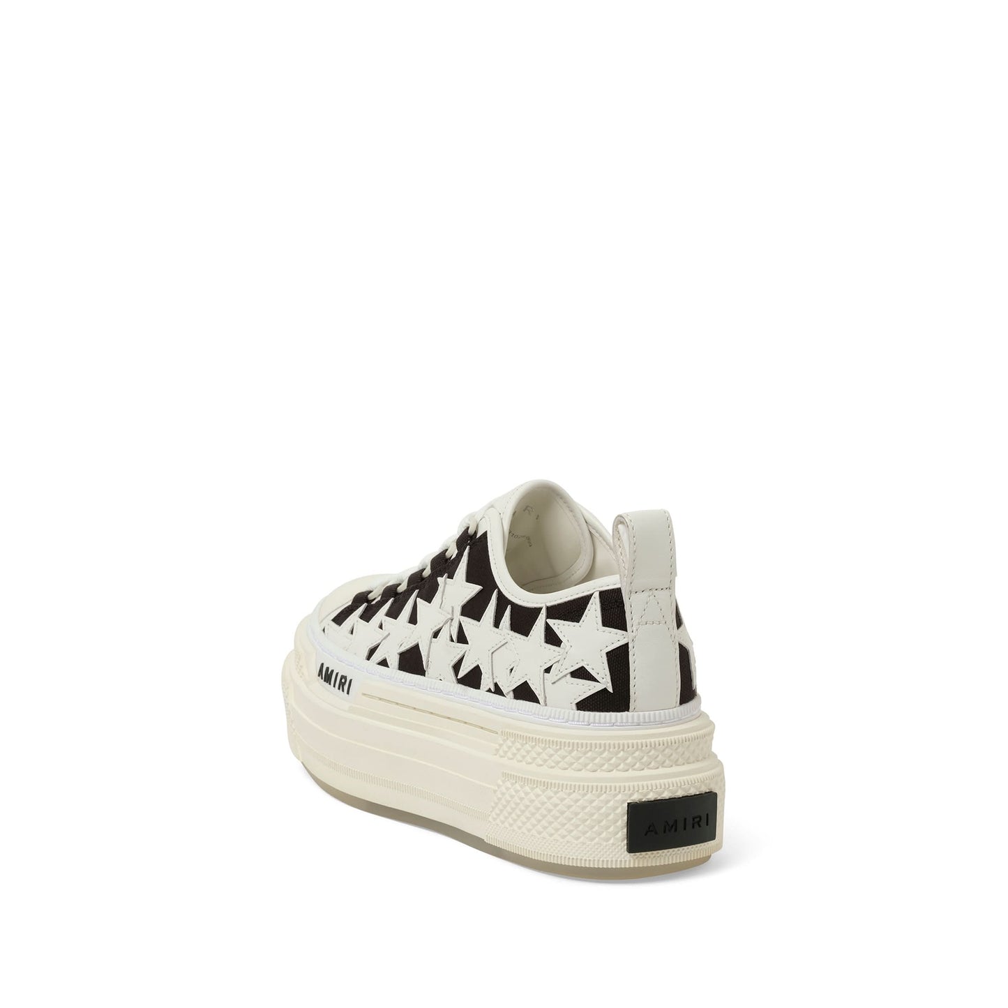 Platform Stars Court Low Sneaker in Black/White