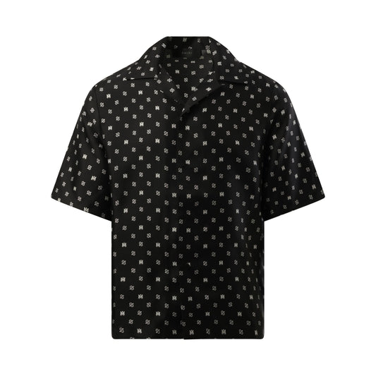 MA Paisley Bowling Shirt in Black/White