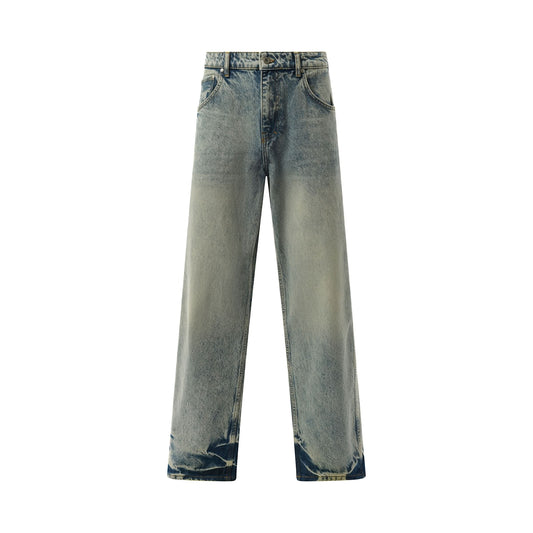 R3 Baggy Denim Pants in Blue