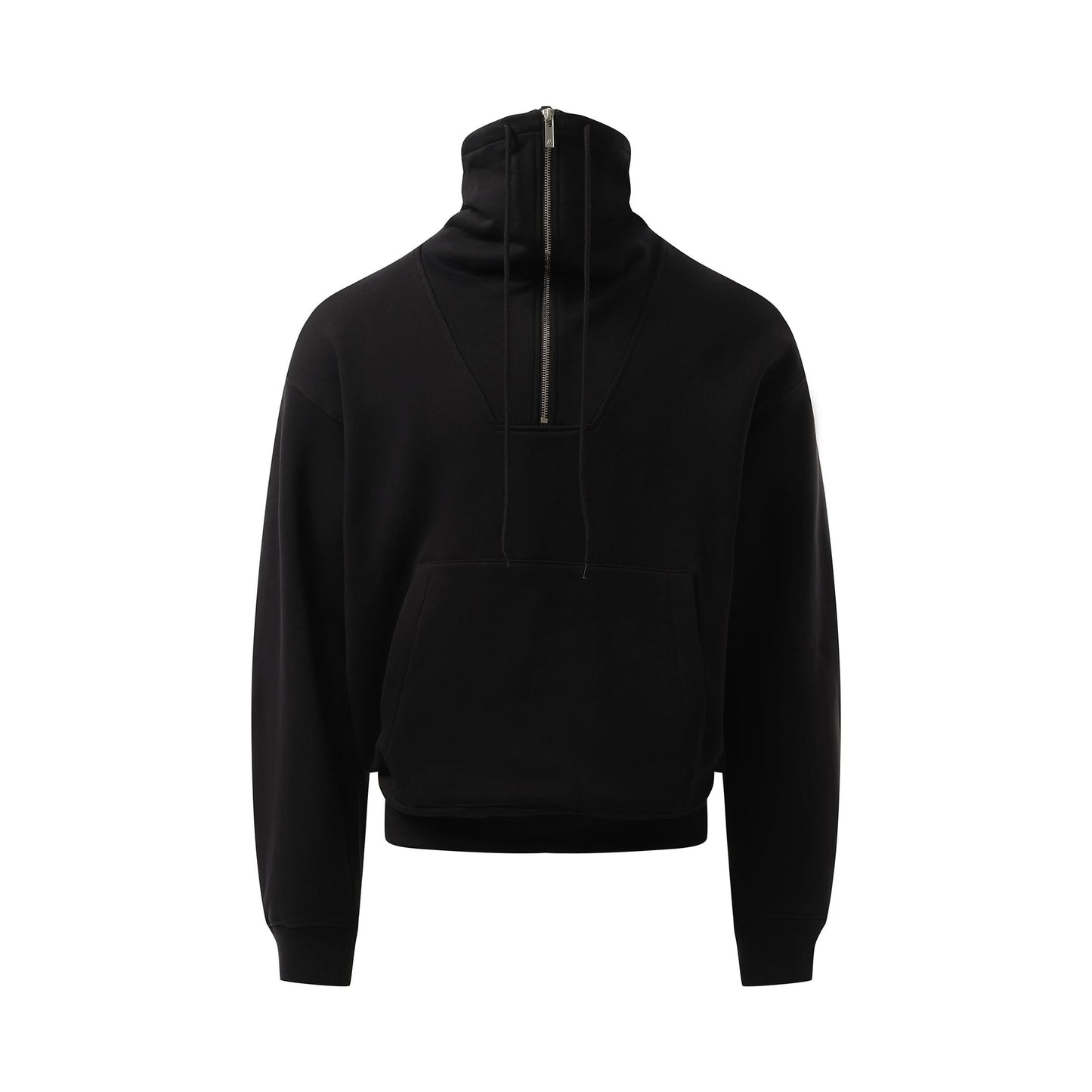 Funnel Neck Sweatshirt in Black