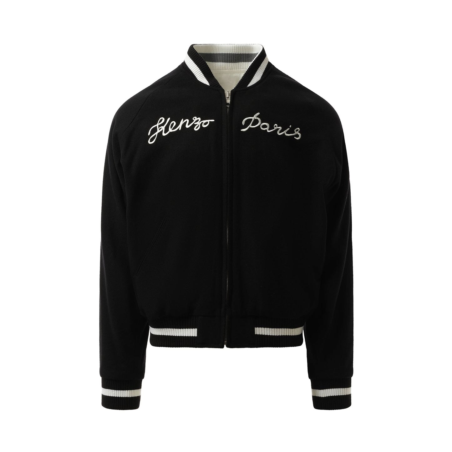 Kenzo Elephant Reversible Souvenir Jacket in Black