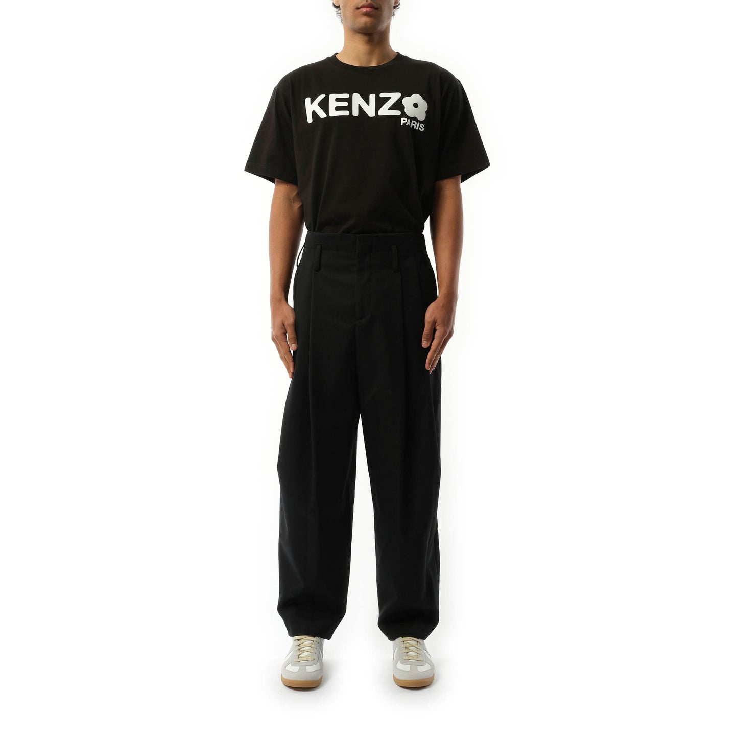 Relaxed School Boy Pants in Black