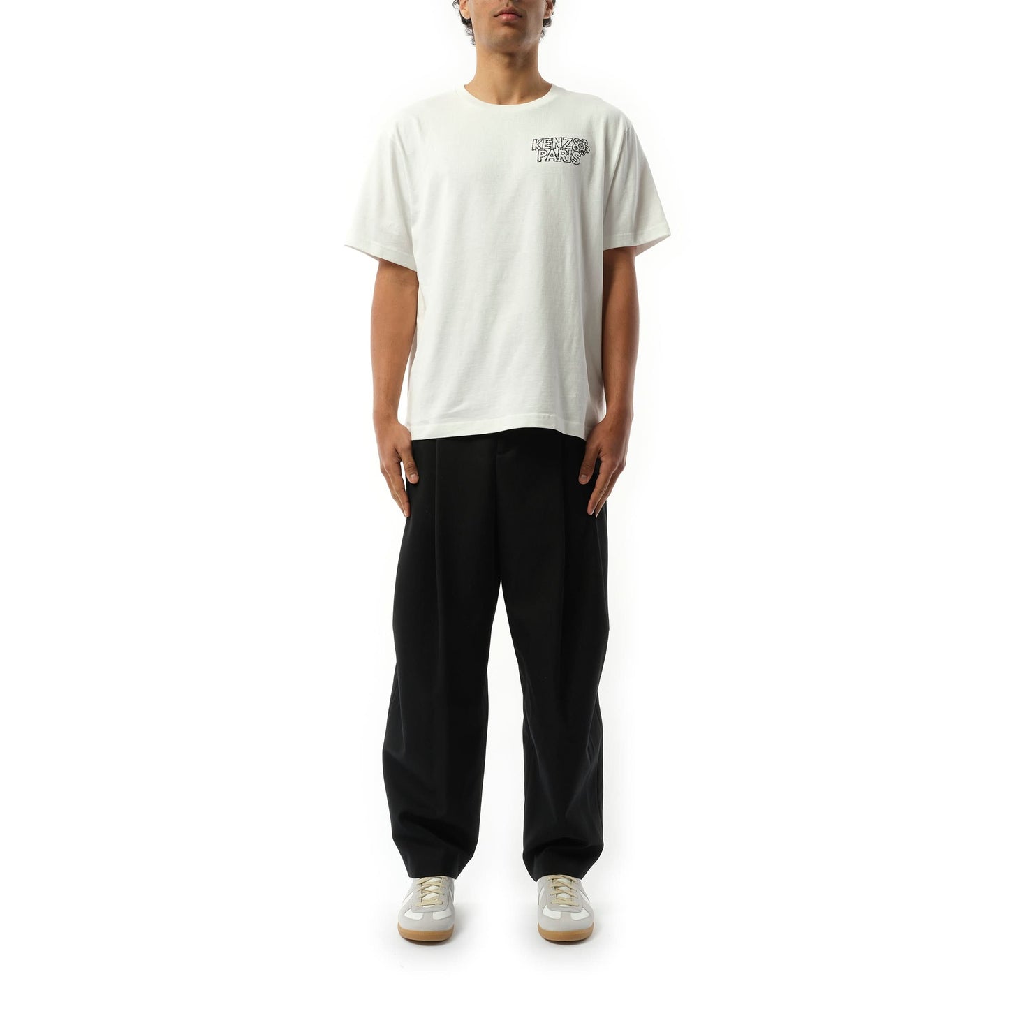 Constellation Embroidered Oversize T-Shirt in Off White